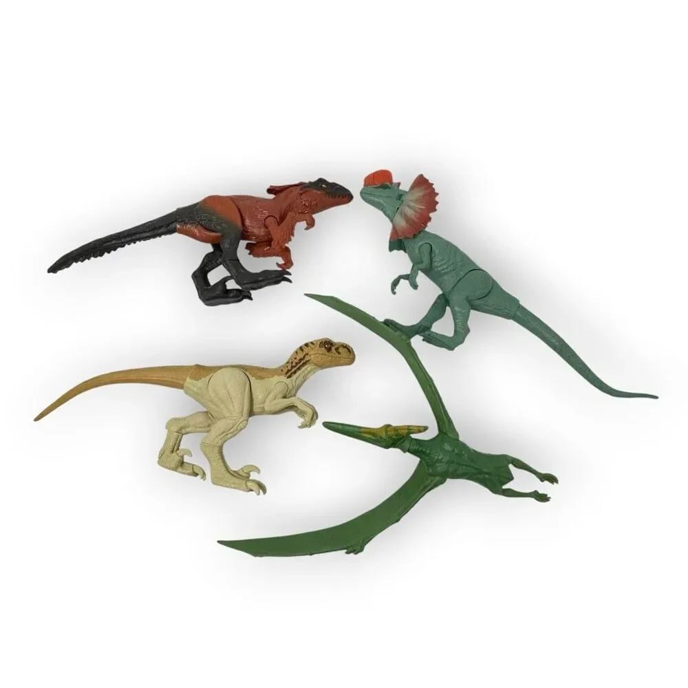 Jurassic WorldβDominion Set of 4 Basic 12" Dinosaur Figures Mattel